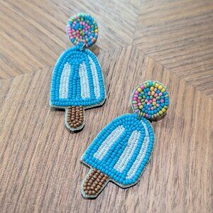 The Tiny Tassel Beaded Ice Cream Earring